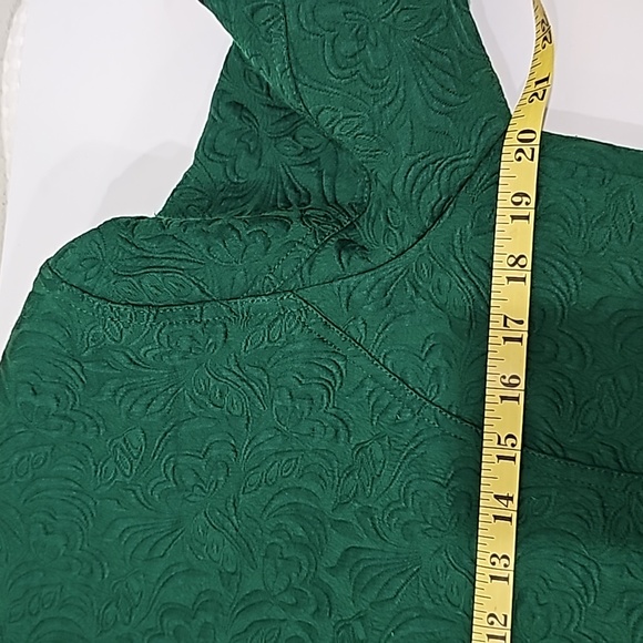 Chico’s Jacket Blazer Emerald Green Zip Front Lined Career Casual Size S - Picture 7 of 16